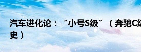汽车进化论：“小号S级”（奔驰C级车系历史）