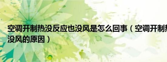 空调开制热没反应也没风是怎么回事（空调开制热没反应也没风的原因）
