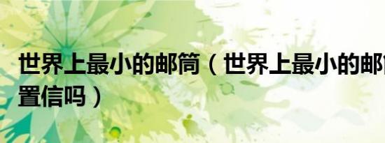 世界上最小的邮筒（世界上最小的邮筒是难以置信吗）