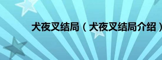 犬夜叉结局（犬夜叉结局介绍）