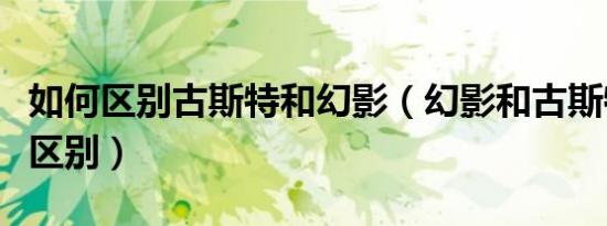 如何区别古斯特和幻影（幻影和古斯特有什么区别）
