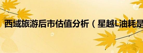 西域旅游后市估值分析（星越L油耗是多少）