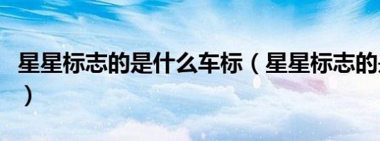 星星标志的是什么车标（星星标志的是什么车）