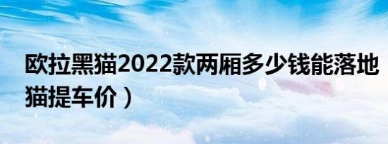 欧拉黑猫2022款两厢多少钱能落地（欧拉黑猫提车价）