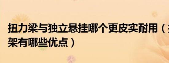 扭力梁与独立悬挂哪个更皮实耐用（扭力梁悬架有哪些优点）