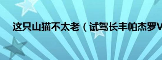 这只山猫不太老（试驾长丰帕杰罗V73）