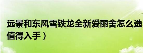 远景和东风雪铁龙全新爱丽舍怎么选（哪个更值得入手）