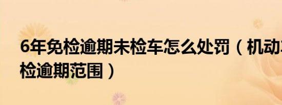 6年免检逾期未检车怎么处罚（机动车6年免检逾期范围）