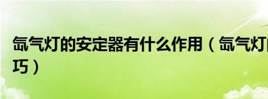 氙气灯的安定器有什么作用（氙气灯的安装技巧）