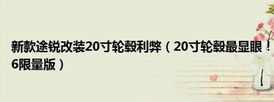 新款途锐改装20寸轮毂利弊（20寸轮毂最显眼！试驾途锐V6限量版）