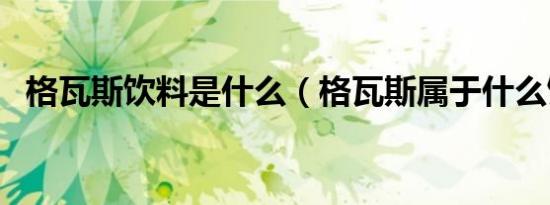 格瓦斯饮料是什么（格瓦斯属于什么饮料）
