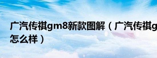 广汽传祺gm8新款图解（广汽传祺gm8新款怎么样）