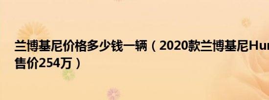 兰博基尼价格多少钱一辆（2020款兰博基尼Huracan最低售价254万）
