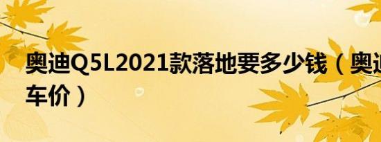 奥迪Q5L2021款落地要多少钱（奥迪Q5L买车价）