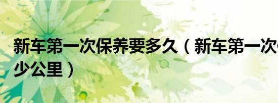 新车第一次保养要多久（新车第一次保养是多少公里）