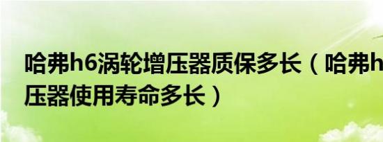 哈弗h6涡轮增压器质保多长（哈弗h6涡轮增压器使用寿命多长）