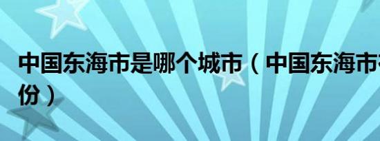中国东海市是哪个城市（中国东海市在哪个省份）