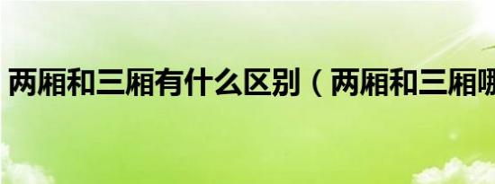 两厢和三厢有什么区别（两厢和三厢哪个好）