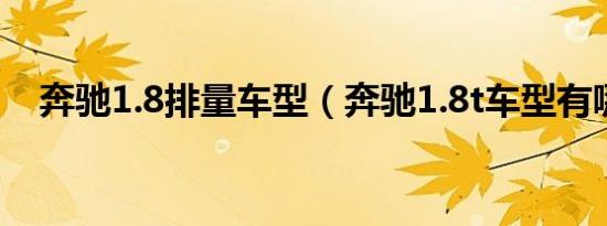 奔驰1.8排量车型（奔驰1.8t车型有哪些）