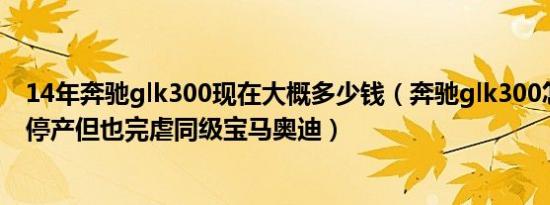 14年奔驰glk300现在大概多少钱（奔驰glk300怎么样虽然停产但也完虐同级宝马奥迪）