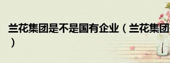 兰花集团是不是国有企业（兰花集团是国企吗）