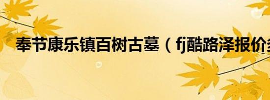 奉节康乐镇百树古墓（fj酷路泽报价多少）
