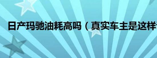 日产玛驰油耗高吗（真实车主是这样说的）