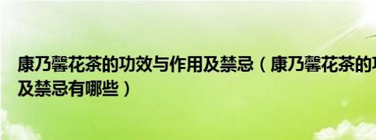 康乃馨花茶的功效与作用及禁忌（康乃馨花茶的功效与作用及禁忌有哪些）