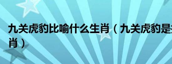 九关虎豹比喻什么生肖（九关虎豹是指什么生肖）