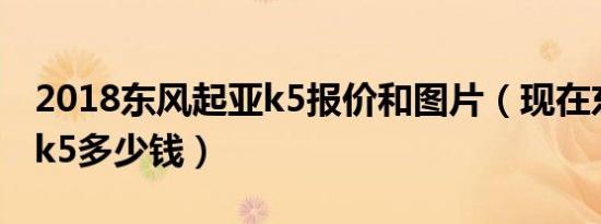 2018东风起亚k5报价和图片（现在东风起亚k5多少钱）