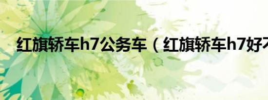 红旗轿车h7公务车（红旗轿车h7好不好）