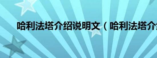 哈利法塔介绍说明文（哈利法塔介绍）