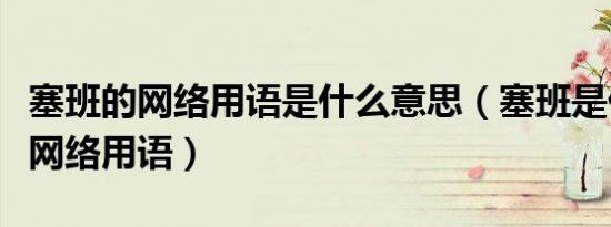 塞班的网络用语是什么意思（塞班是什么意思网络用语）