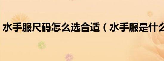水手服尺码怎么选合适（水手服是什么风格）