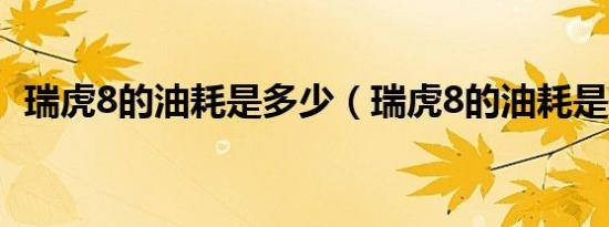 瑞虎8的油耗是多少（瑞虎8的油耗是多少）