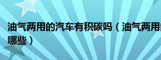 油气两用的汽车有积碳吗（油气两用的汽车有哪些）
