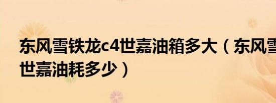 东风雪铁龙c4世嘉油箱多大（东风雪铁龙c4世嘉油耗多少）