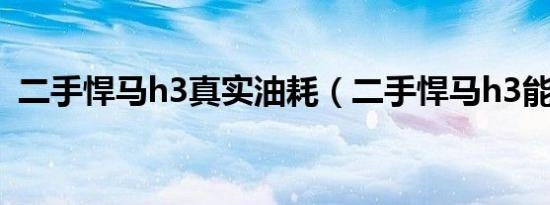 二手悍马h3真实油耗（二手悍马h3能买么）