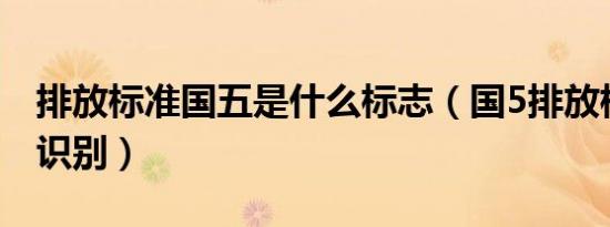 排放标准国五是什么标志（国5排放标准如何识别）