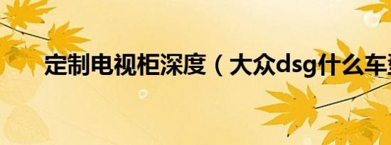 定制电视柜深度（大众dsg什么车型）