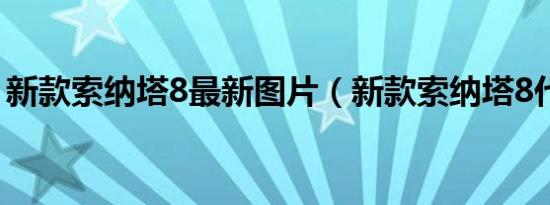 新款索纳塔8最新图片（新款索纳塔8代报价）