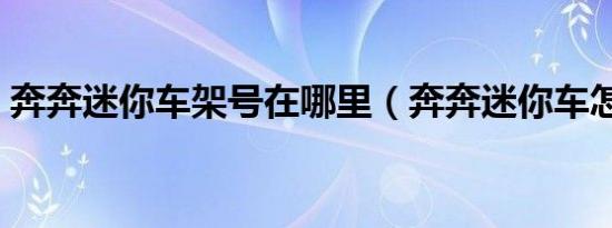 奔奔迷你车架号在哪里（奔奔迷你车怎么样）