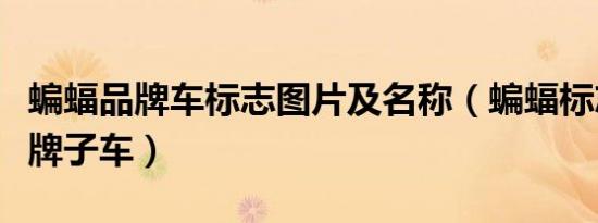 蝙蝠品牌车标志图片及名称（蝙蝠标志的是啥牌子车）