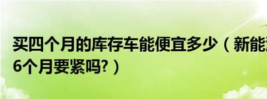 买四个月的库存车能便宜多少（新能源库存车6个月要紧吗?）