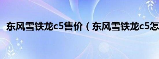 东风雪铁龙c5售价（东风雪铁龙c5怎么样）