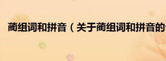 蔺组词和拼音（关于蔺组词和拼音的介绍）
