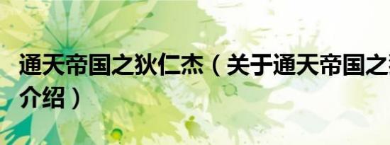 通天帝国之狄仁杰（关于通天帝国之狄仁杰的介绍）