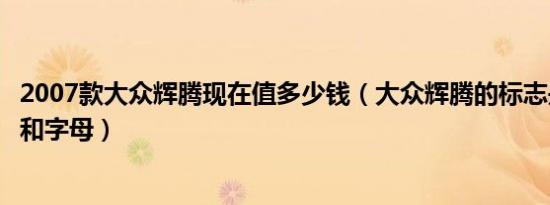 2007款大众辉腾现在值多少钱（大众辉腾的标志是什么标志和字母）
