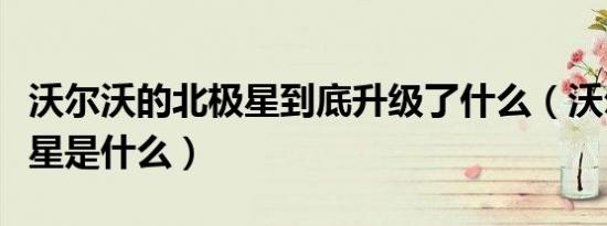 沃尔沃的北极星到底升级了什么（沃尔沃北极星是什么）