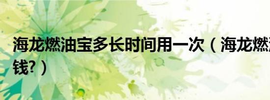 海龙燃油宝多长时间用一次（海龙燃油宝多少钱?）